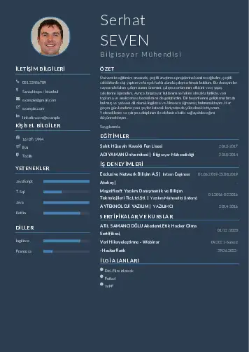 Bilgisayar Mühendisi CV Örnekleri cv indir